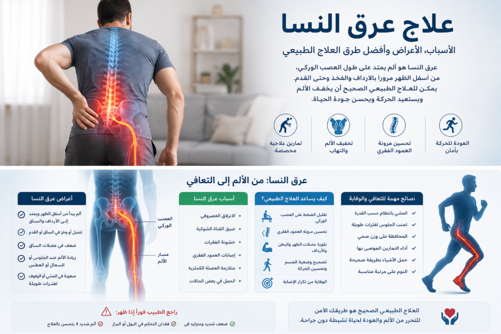 علاج عرق النسا بالعلاج الطبيعي
