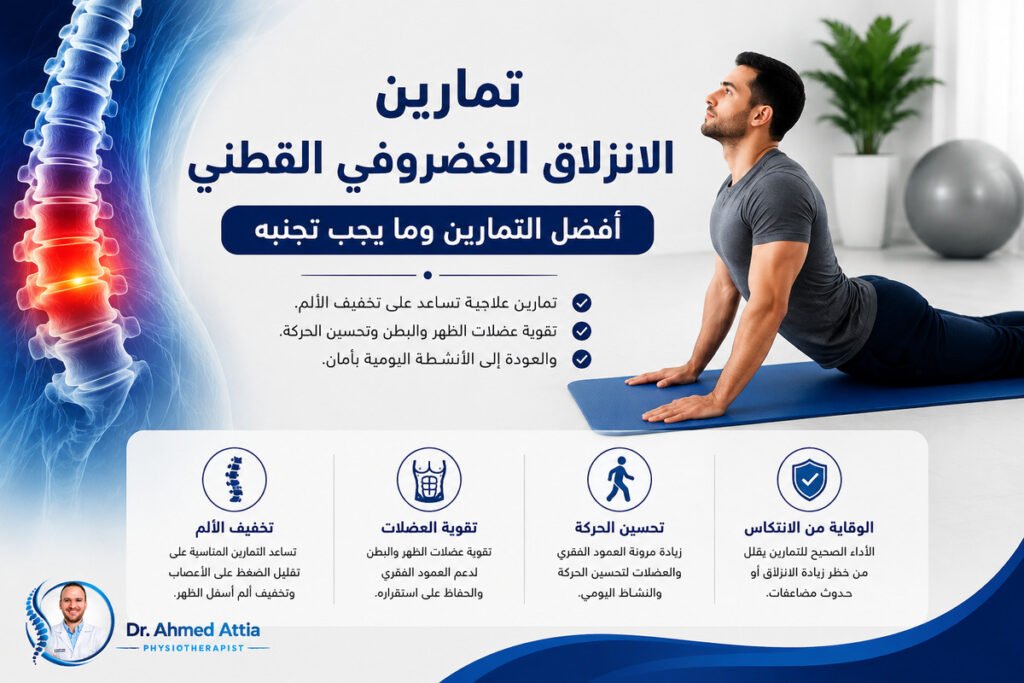 تمارين الانزلاق الغضروفي القطني: أفضل التمارين وما يجب تجنبه تمارين الانزلاق الغضروفي